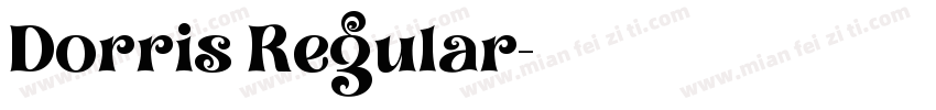 Dorris Regular字体转换